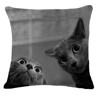 Cute Cat Pattern Throw Pillow Cases Home Decorative Cushion Cover Square 18#   283104617692